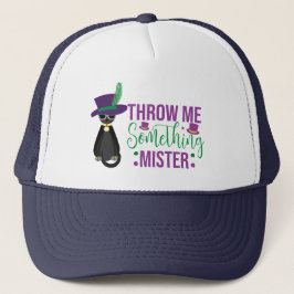 Boné Jogue-Me Algo Sr. Mardi Gras Trucker Hat