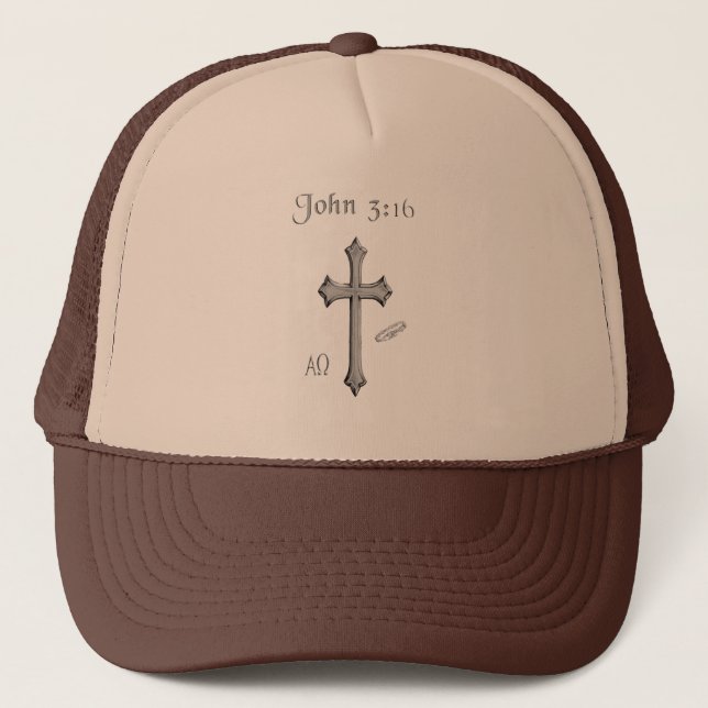 Boné John 3:16 roupa (Frente)