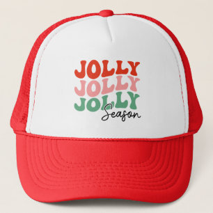 Boné Jolly Jolly Jolly Season Retro Holiday Typografia