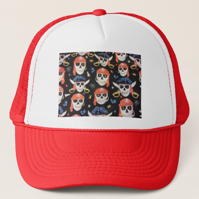 Boné Jolly Roger Pirate Skulls (Frente)