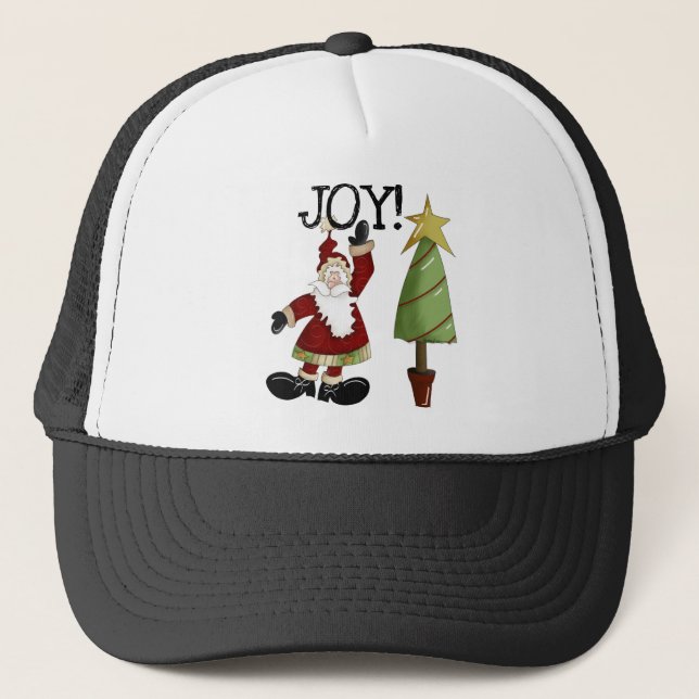 Boné JOY Santa Claus T-shirts e presentes (Frente)