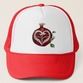 Boné Judaica Pomegranate Heart Hanukkah Rosh Hashanah