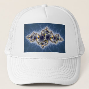 Boné Julia no azul - arte do Fractal