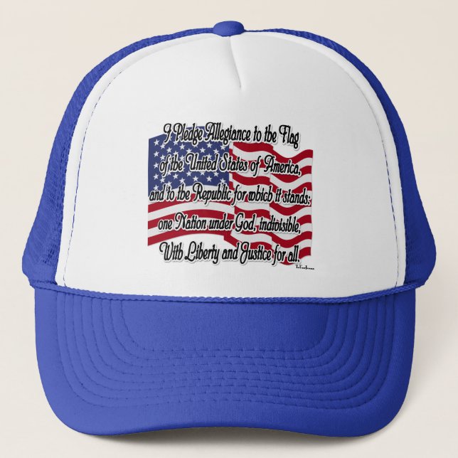 Boné Juramento de Lealdade com Bandeira dos EUA (Frente)