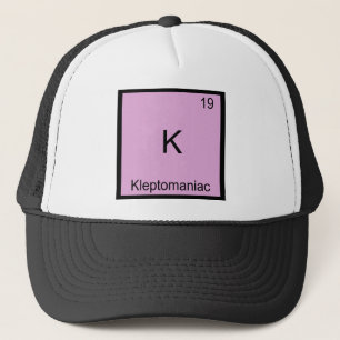 Boné K - Cleptomaníaco Símbolo de Elemento de Química D