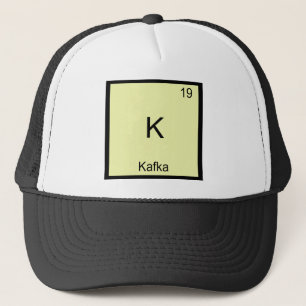 Boné K - Kafka Camiseta Símbolo Elemento Químico Engraç