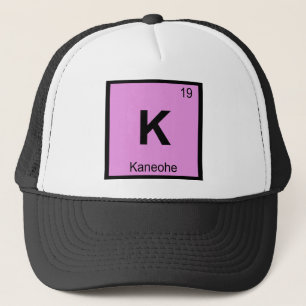 Boné K - Kaneohe Oahu Havaí Tabela Periódica Química