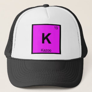 Boné K - Símbolo da Tabela Periódica da Música Kazoo Qu