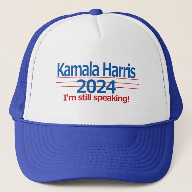 Boné Kamala Harris 2024 Ainda estou falando! (Frente)
