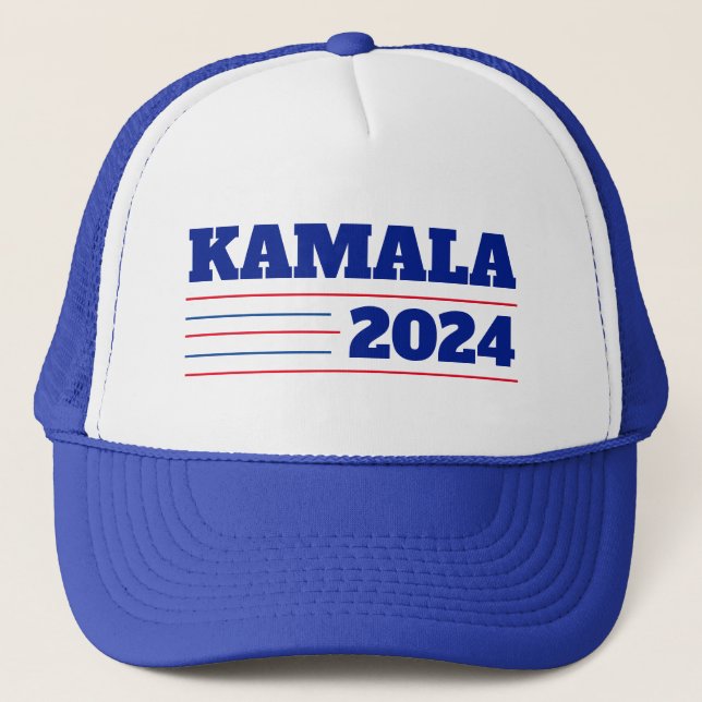Boné Kamala Harris 2024 Vermelho e Azul (Frente)