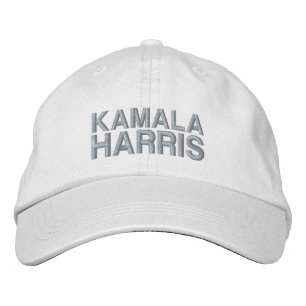 Boné Kamala Harris tipografia rosa claro moderna