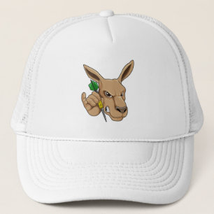 Boné Kangaroo como Dart player com Dart