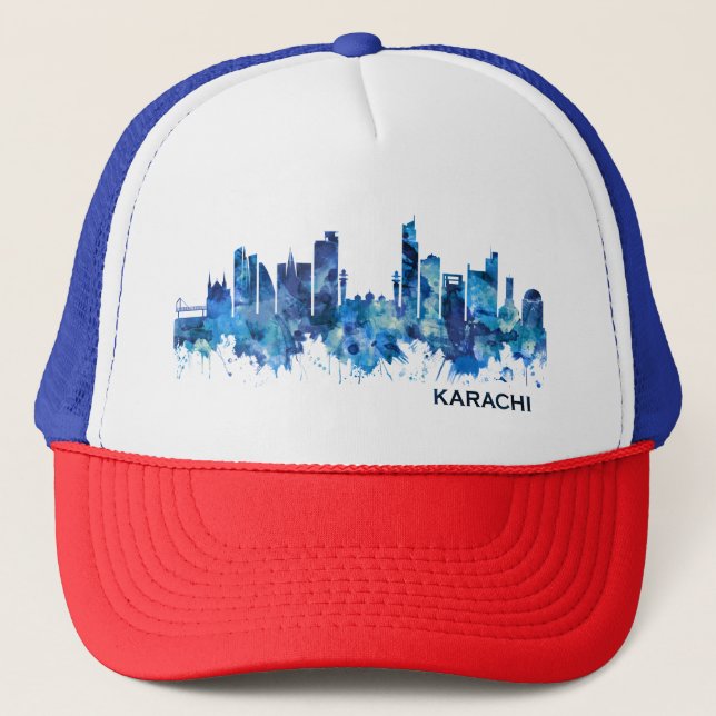 Boné Karachi Skyline Pakistan Blue (Frente)