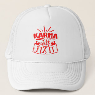 Boné KARMA IRÁ CORRIGIR O humor sarcástico engraçado