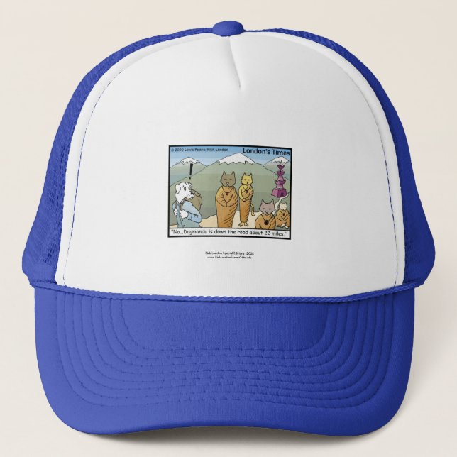 Boné Katmandu & Dogmandu Cartoon Capuz Divertido (Frente)