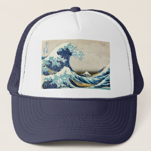 Boné Katsushika Hokusai - A onda do Excelente de Kanaga
