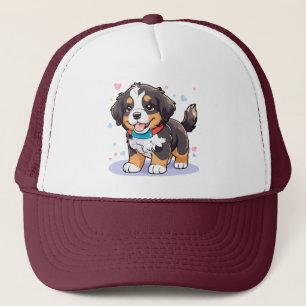 Boné Kawaii Bernese Puppy, Cute Berner Pup