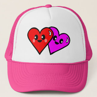 Boné Kawaii Rave Amor Corações