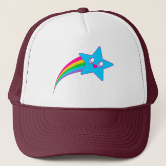 Boné Kawaii Rave Neon Estrela Arco-íris