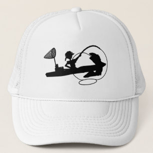 Boné Kayak Pesca Black Silhouette Baseball Hat