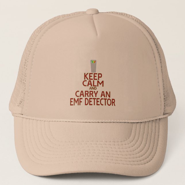 Boné Keep Calm and Carry an EMF Detector (Parody) (Frente)