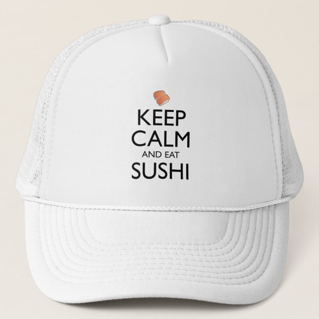 Boné Keep Calm And Eat Sushi (Frente)