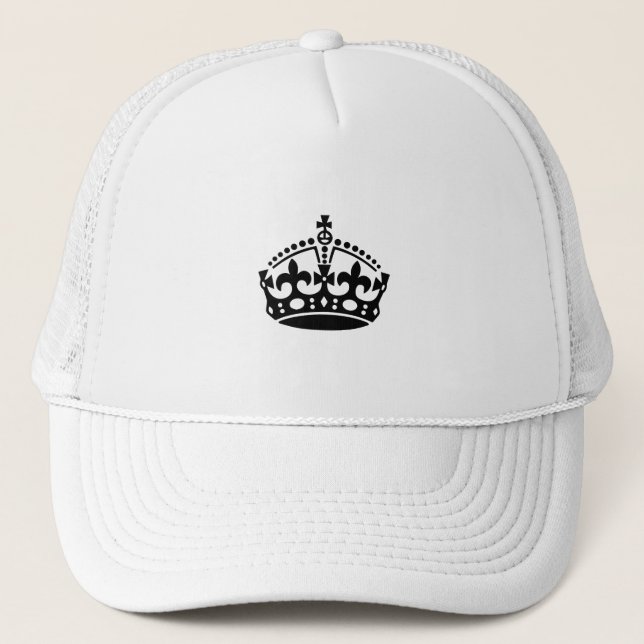 Boné Keep calm black victory crown (Frente)