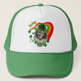 Boné Keeshond Dia de São Patrício