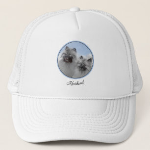 Boné Keeshond Pair de Kees pintando Arte Animal Origina