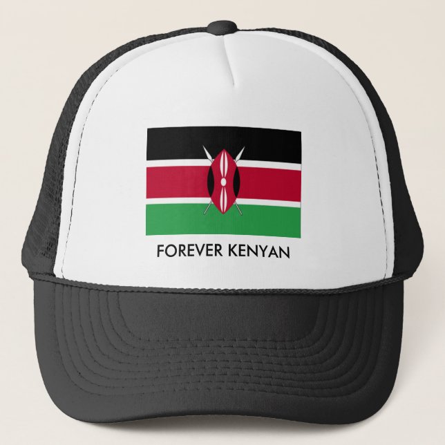 Boné kenya_flag02, PARA SEMPRE KENYAN (Frente)