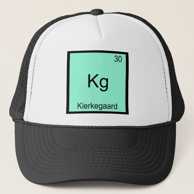 Boné Kg - Kierkegaard Elemento Divertido Símbolo Químic (Frente)