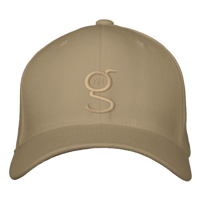 Boné Khaki Flex com logotipo bordado Khaki (Frente)