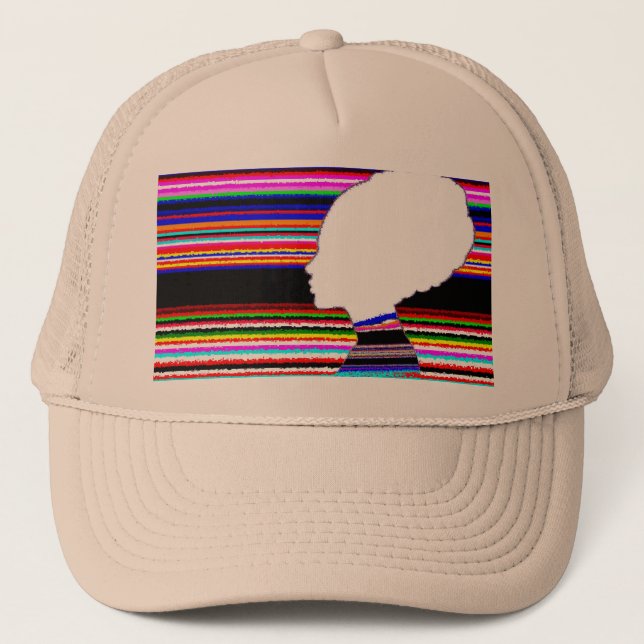 Boné Khaki Spectrum Profile – Pop Art Trucker Cap (Frente)
