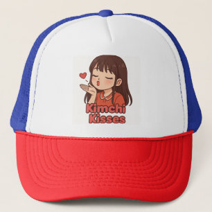 Boné Kimchi Kisses - Camiseta Kawaii fofa para o telhad