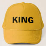 Boné King Baseball Cap<br><div class="desc">The King of all Grooms!
Team Bride & Groom Hats and Caps Favors</div>