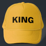 Boné King Baseball Cap<br><div class="desc">The King of all Grooms!
Team Bride & Groom Hats and Caps Favors</div>