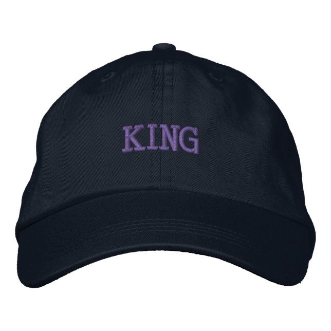 Boné KING Chapéus Elegantes Bordados Únicos e Bons (Frente)