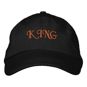 Boné KING Nome Estiloso Bonito Confortável Visor-Chapéu
