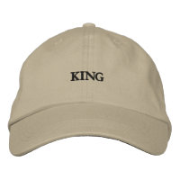 King Text chino twill-Hat