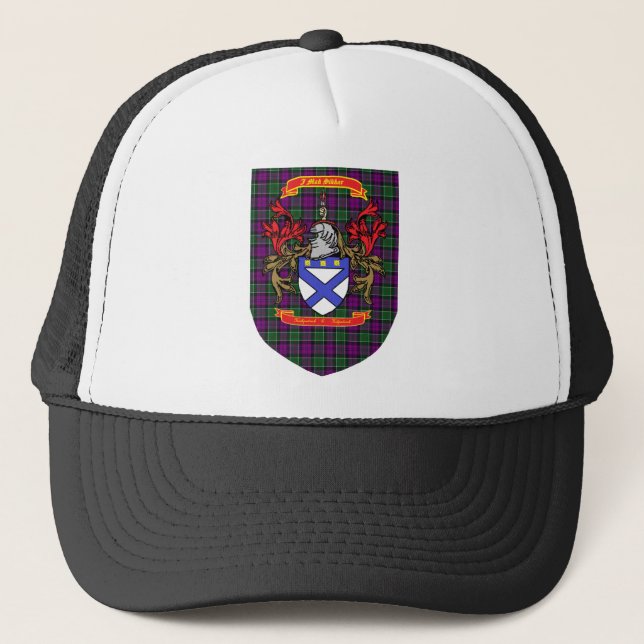 Boné Kirkpatrick Kilpatrick Crest em Colquhoun Tartan (Frente)