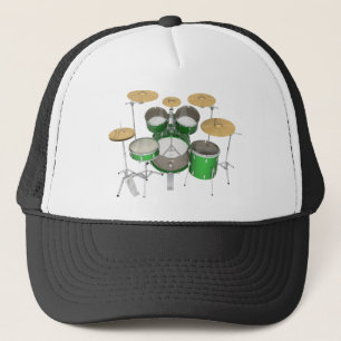 Boné Kit de Bateria Verde: