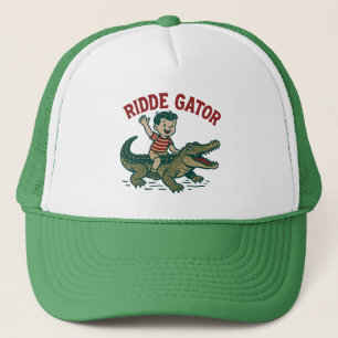 Boné Kitsch Antigo da Flórida Réptil Lagarto Retro Jaca
