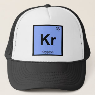 Boné Kr - Símbolo da Tabela Periódica Química do Criptô