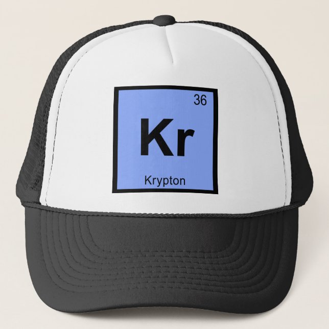 Boné Kr - Símbolo da Tabela Periódica Química do Criptô (Frente)
