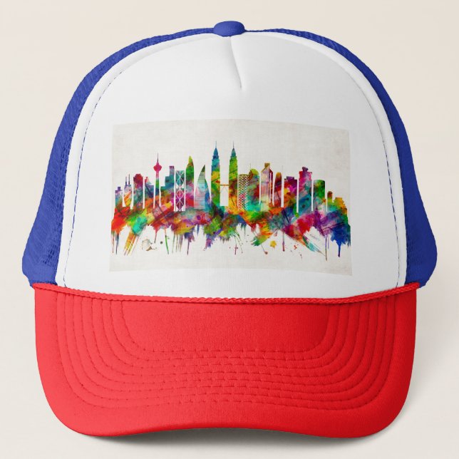 Boné Kuala Lumpur Malásia Skyline (Frente)