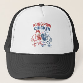 Boné Kung Pow Chicken Funny Comida Pun