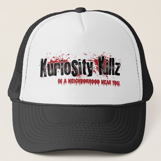 Boné Kuriosity Killz - chapéu do camionista (Frente)