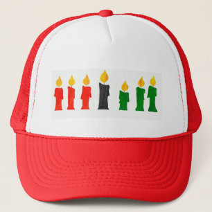 Boné Kwanzaa Trucker Hat com Velas
