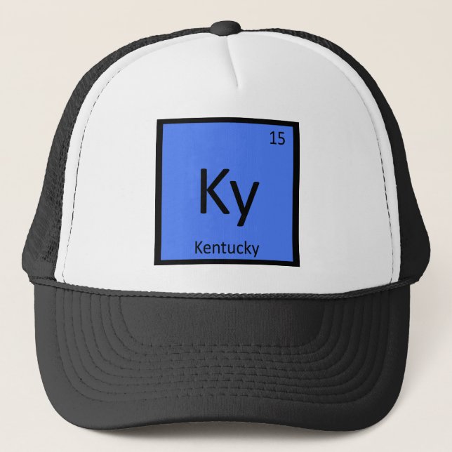 Boné KY - Mesa periódica da química do estado de (Frente)