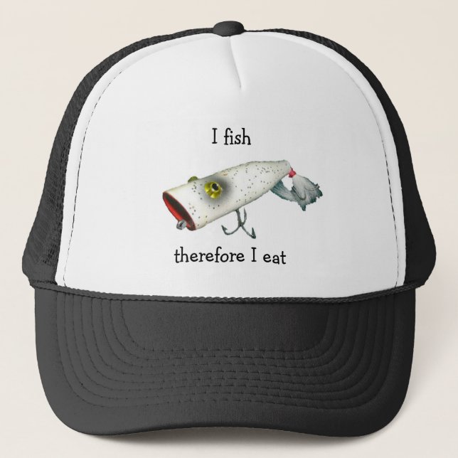 Boné L Cooper Goo-Goo Eyes Popper Silver Flash Lure Hat (Frente)
